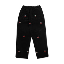 Load image into Gallery viewer, BLACK COURDUROY MINI EMBROIDERED SEX LOGO STRAIGHT FIT
