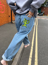 Load image into Gallery viewer, ALIEN GUY BAGGY DENIM PANTS LIGHT BLUE
