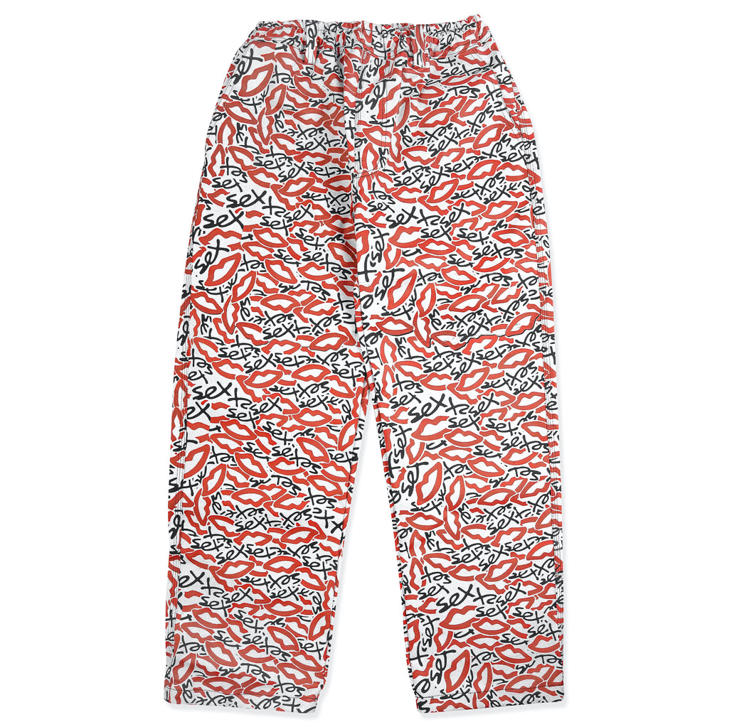 SEX CAMO WHITE DENIM BAGGY FIT