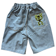 Load image into Gallery viewer, HEADS GUY BAGGY DENIM SHORTS LIGHT BLUE
