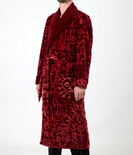 Load image into Gallery viewer, louis slater x young hanson claret dressing gown
