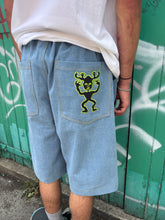 Load image into Gallery viewer, HEADS GUY BAGGY DENIM SHORTS LIGHT BLUE
