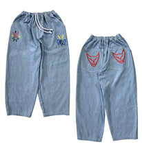 Load image into Gallery viewer, LIL DEVIL BLUE DENIM BAGGY FIT
