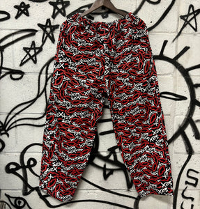 SEX CAMO BLACK DENIM BAGGY FIT