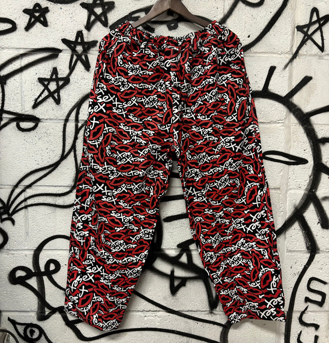 SEX CAMO BLACK DENIM BAGGY FIT