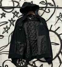 Load image into Gallery viewer, MINI LOGO EMBROIDERED COAT BLACK DENIM
