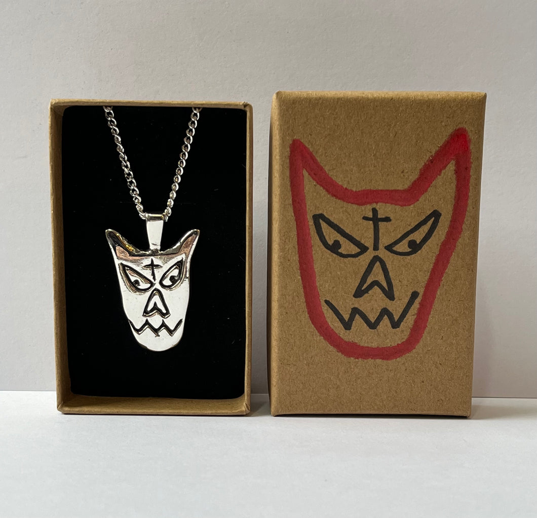 STERLING SILVER DEVIL PENDANT (with or without chain)