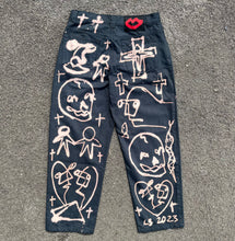 Load image into Gallery viewer, 1/1 custom Chilli denim off black (multiple sizes)
