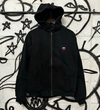 Load image into Gallery viewer, MINI LOGO EMBROIDERED COAT BLACK DENIM
