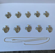 Load image into Gallery viewer, STERLING SILVER FACE PENDANT (with or without chain)
