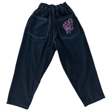 Load image into Gallery viewer, DOG GUY BAGGY DENIM PANTS BLACK

