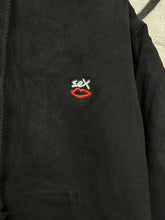Load image into Gallery viewer, MINI LOGO EMBROIDERED COAT BLACK DENIM

