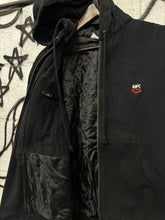 Load image into Gallery viewer, MINI LOGO EMBROIDERED COAT BLACK DENIM
