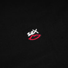 Load image into Gallery viewer, MINI EMBROIDERED LOGO LS TEE BLACK
