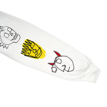 Load image into Gallery viewer, RAINBOW JAZZ LOGO LS TEE WHITE
