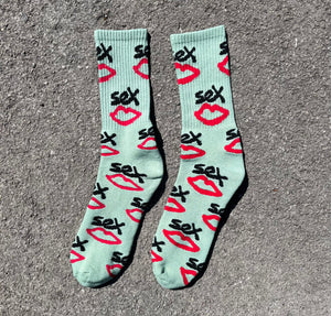 SEX AOP SOCKS  | GREEN