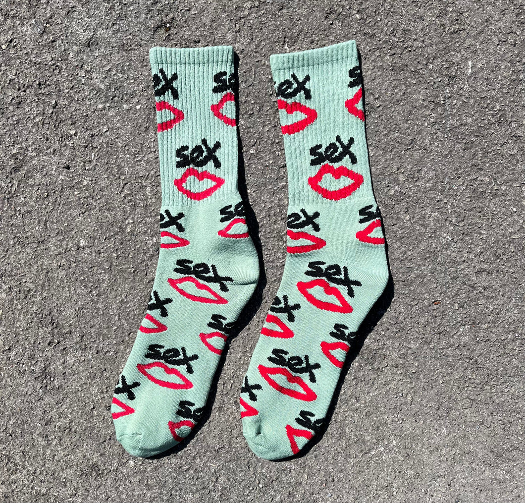 SEX AOP SOCKS  | GREEN
