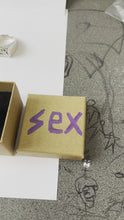 Load and play video in Gallery viewer, SEX RING STERLING SILVER (3 sizes available)
