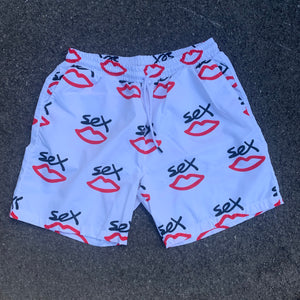 SEX SWIM SHORT AOP WHITE