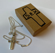 Load image into Gallery viewer, STERLING SILVER CROSS N CHAIN
