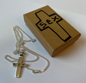 STERLING SILVER CROSS N CHAIN