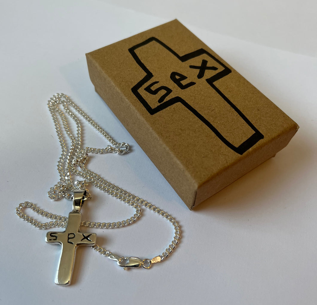 STERLING SILVER CROSS N CHAIN