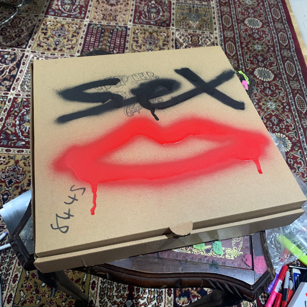 Mystery pizza box