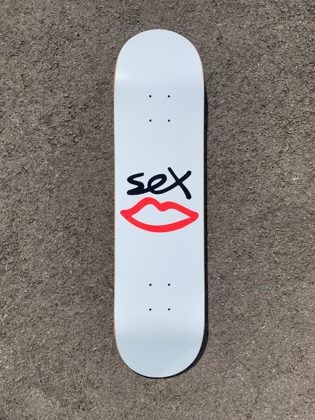 sex logo white deck 8