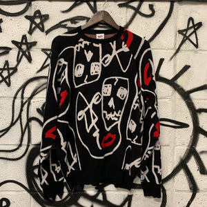 SKULL knitted jumper