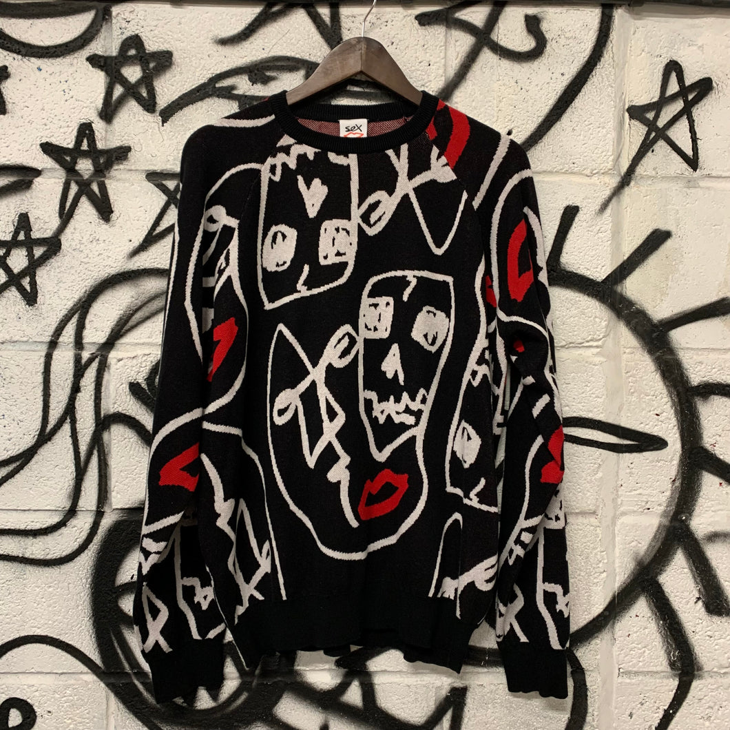 SKULL knitted jumper