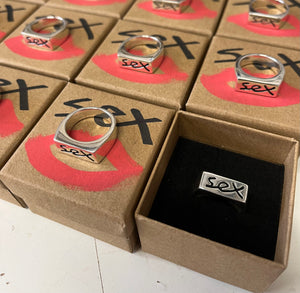 SEX RING STERLING SILVER