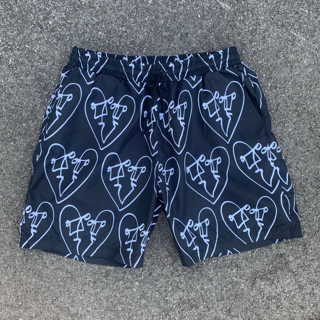 LUV SWIM SHORT BLACK